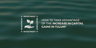 how to take advantage of the increase in capital gains in tulum