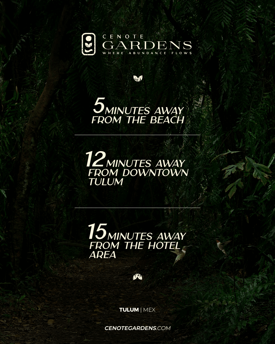 premium location cenote gardens